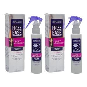 2 Pack John Frieda Frizz Ease 3 Day Straight Flat Iron Spray 3.5 oz w/ Keratin